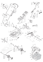 m5510pd-es mountfield-petrol-rotary-mowers part diagram