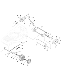m554-es mountfield-petrol-rotary-mowers part diagram