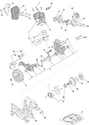 mc3514q petrol-chainsaws-1 part diagram