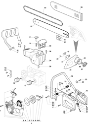 mc3714q petrol-chainsaws-1 part diagram