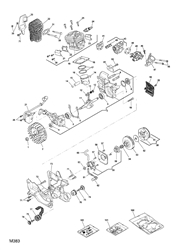 mc401 petrol-chainsaws-1 part diagram