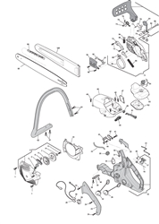 mc4016 petrol-chainsaws-1 part diagram