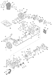 mc4016 petrol-chainsaws-1 part diagram