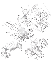 mc438 petrol-chainsaws-1 part diagram