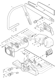 mc443 petrol-chainsaws-1 part diagram