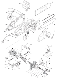 mcs2000-electric-chainsaw bq-machines part diagram