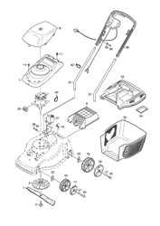 mountfield-33-electric-lawnmower electric-rotary-mowers-mountfield part diagram