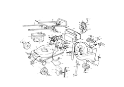 mp84001 mountfield-petrol-rotary-mowers part diagram