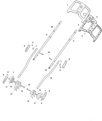 princess-38li electric-rotary-mowers-mountfield part diagram