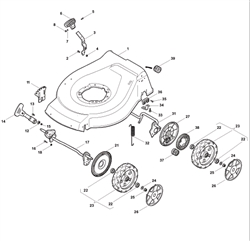 s510pd mountfield-petrol-rotary-mowers part diagram