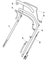 sp454 mountfield-petrol-rotary-mowers part diagram