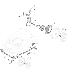 sp460pd mountfield-petrol-rotary-mowers part diagram