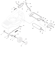 sp505r mountfield-petrol-rotary-mowers part diagram