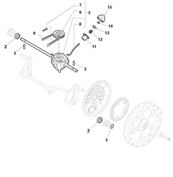 sp535-hw-honda-gcv135 mountfield-petrol-rotary-mowers part diagram