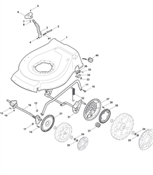 sp535hw mountfield-petrol-rotary-mowers part diagram