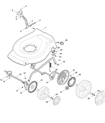 sp535hw4s mountfield-petrol-rotary-mowers part diagram