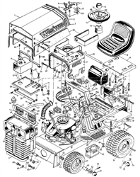 westwood-1984-86-lawn tractors-pre-year part diagram