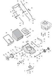 quattro-15 petrol-rotary-mowers part diagram