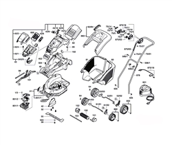 bosch-rotak-43li bosch-electric-rotary-mowers part diagram