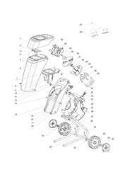bio-shredder shredder part diagram