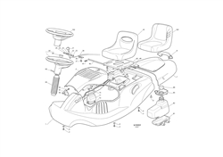 el63-ride-on-mower castel-twincut part diagram