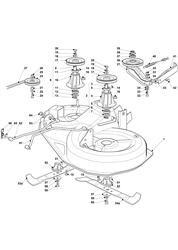 xg160hd castel-twincut part diagram