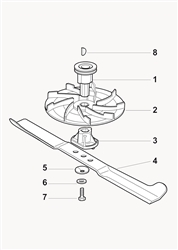 xp50hs castel-twincut-4 part diagram
