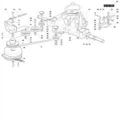xt170hd castel-twincut part diagram
