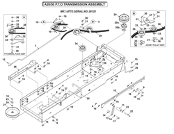 a2050-lawn-tractor-2004 a-series-lawn-tractors part diagram