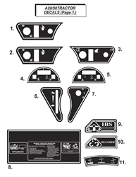a2050-lawn-tractor-2004 a-series-lawn-tractors part diagram