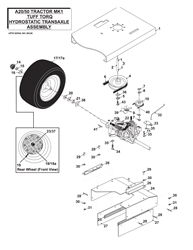 a2050-lawn-tractor-2004 a-series-lawn-tractors part diagram