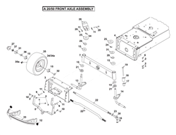 a2050-lawn-tractor-2004 a-series-lawn-tractors part diagram