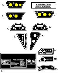 a2050-lawn-tractor-2007 a-series-lawn-tractors part diagram
