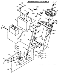 a2050-lawn-tractor-2007 a-series-lawn-tractors part diagram