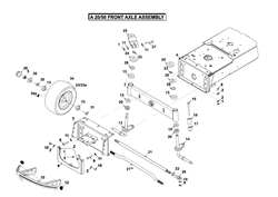 a2050-lawn-tractor-2010 a-series-lawn-tractors part diagram