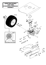 a2050-lawn-tractor-2010 a-series-lawn-tractors part diagram
