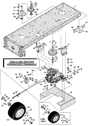 c500-c350-kohler c-series-lawn-tractors part diagram