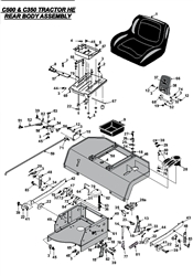 c500-c350-kohler c-series-lawn-tractors part diagram