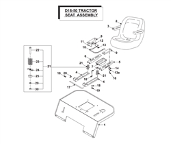 countax-d18-50-lawn d-series-lawn-tractors part diagram