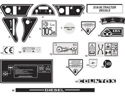 countax-d18-50-lawn d-series-lawn-tractors part diagram