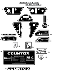 countax-d18-50-tractor d-series-lawn-tractors part diagram