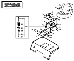 countax-d50ln-2007 d-series-lawn-tractors part diagram