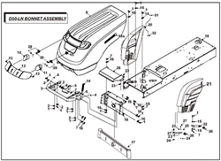 countax-d50ln-2007 d-series-lawn-tractors part diagram