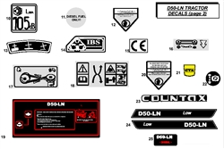 countax-d50ln-2008 d-series-lawn-tractors part diagram