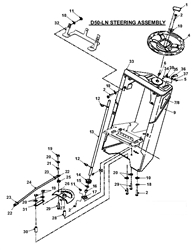 countax-d50ln-2008 d-series-lawn-tractors part diagram
