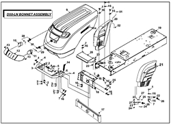 countax-d50ln-2008 d-series-lawn-tractors part diagram