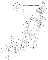 countax-d50ln d-series-lawn-tractors part diagram