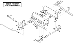 countax-d50ln d-series-lawn-tractors part diagram