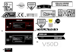 countax-d50ln d-series-lawn-tractors part diagram