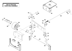 countax-d50ln d-series-lawn-tractors part diagram